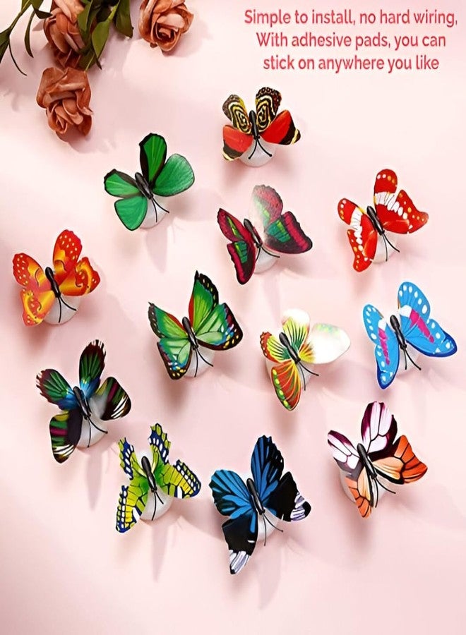 MeeTo Butterfly Night Lamp Colour-Full Home Decoration Color Changing Led Butterfly Light- Peel and Stick (Pack of 5) - Image 5